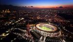 bud-sejr. Sådan forestiller West Ham sig på et manipuleret foto, at det olympiske stadion i det østlige London kommer til at tage sig ud til en fordboldkamp efter 2012. 