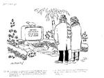 DET EVIGE LIV. Under Dagens tegning 17. februar 1986 læste man: Fortrolige oplysninger om borgerne, som samkøres i et dataregister, vil have stor betydning for kommende forskere, hævder sociologerne. - Vi kan da trykke på knapperne og se, hvad det egentlig var, han døde af. Tegning: Bo Bojesen 