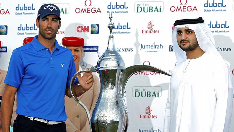 trøst. Som en ubetydelig opmuntring kan Anders Hansen glæde sig over, at han i modsætning til vinderen Alvaro Quiros ikke skal slæbe af med vindertrofæet fra Dubai Desert Classic. 