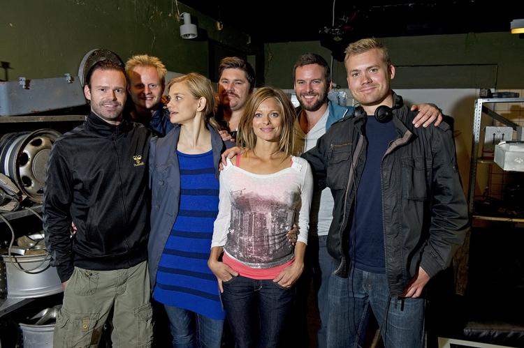 Her ses holdet bag `Alle for én´. Rasmus Heide (th) og Mick Øgendahl (tv). 
