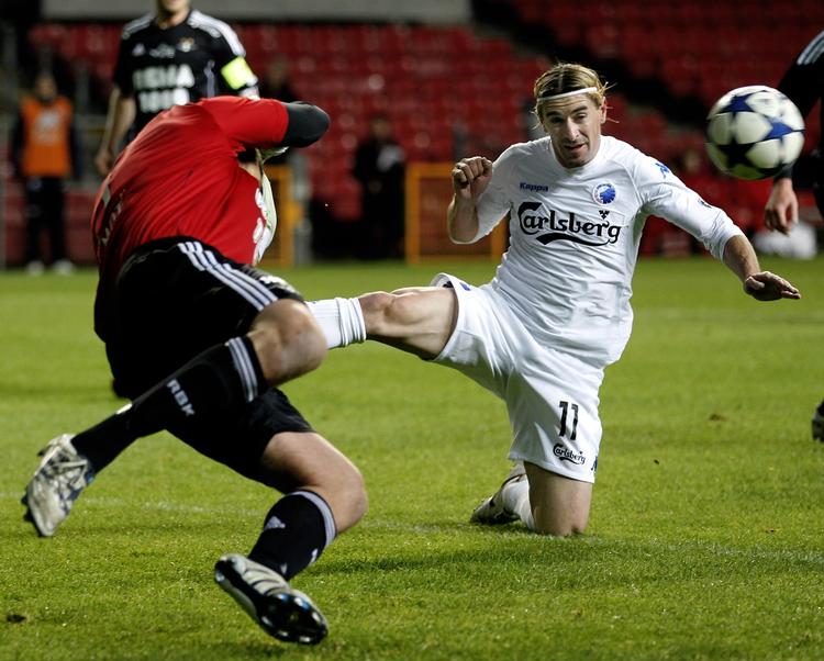 5-0. Cesar Santin scorede, da FCK i aftes foran 3.700 tilskuere slog Rosenborg i en træningskamp. 
