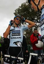 Topplacering. Alberto Contador var kun få sekunder fra en etapesejr i Algarve Rundt i dag. 