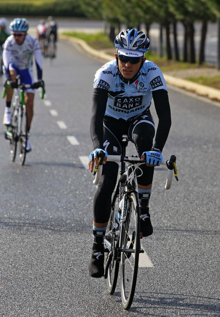 klar. Alberto Contador er seks sekunder fra den samlede sejr i Portugal. 