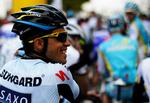 træning. Alberto Contador sætter sig i sadlen igen 4. marts i Vuelta a Murcia. 