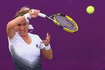 overraskelse. Svetlana Kuznetsova er allerede færdig ved Qatar Ladies Open i Doha efter nederlag til Shahar Peer. 