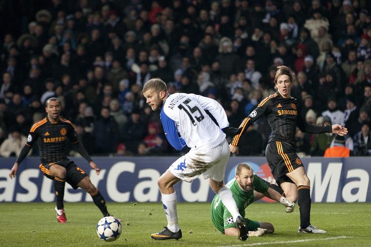 målsulten. Fernando Torres virkede meget opsat på at score mod FCK, men det lykkedes ikke for spanieren. 