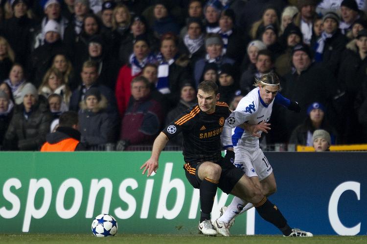 OVERMATCHET. FC København formåede ikke at yde Chelsea meget modstand i den første Champions League-ottendedelsfinale mellem de to hold. 
