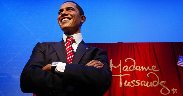 VOKSET. Præsident Obama er nu også foreviget i voks. 