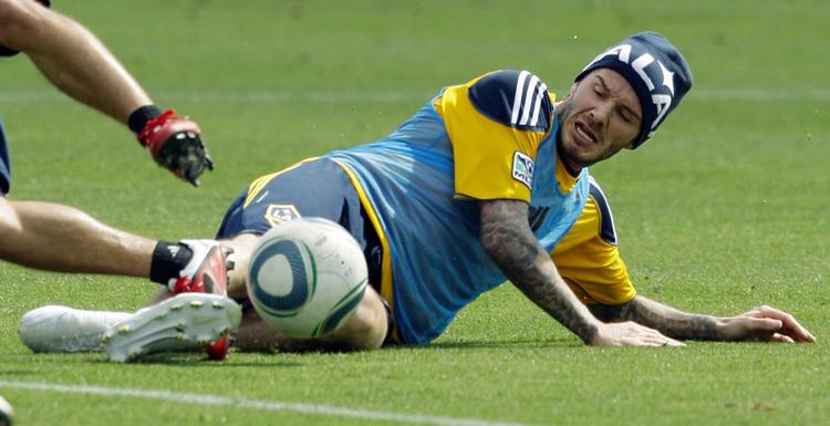 Træning. Beckhams kontrakt med LA Galaxy udløber i 2012. Sæsonen i USA indledes 15. marts. 