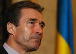 NATO Secretary-General Anders Fogh Rasmussen photographed yesterday in Kiev, Ukraine. 