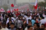 Masseoptog.Dagens demonstrationer i Manama i Bahrain forløb relativt roligt. 