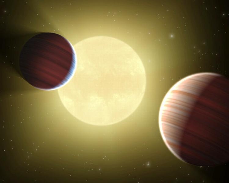 FØLGESVENDE. Nasa-sonde har opdaget to planeter, der deler kredsløb om deres sol. 