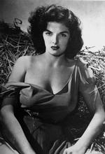 Seværdig. Jane Russel var blandt andet yderst populær som pinup-girl for det amerikanske soldater under Anden Verdenskrig. 