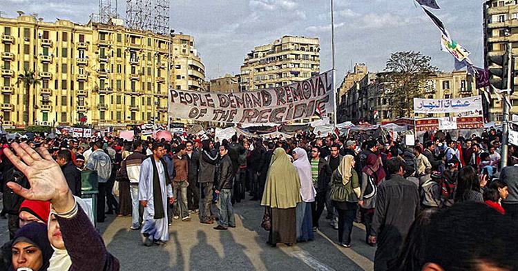 TURISTATTRAKTION. Kairos Tahrir-plads konkurrerer med pyramider og museer om turisternes opmærksomhed. 