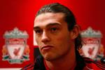 vægtproblemer. Andy Carroll ved præsentationen som nyslået Liverpool-spiller 3. februar. 