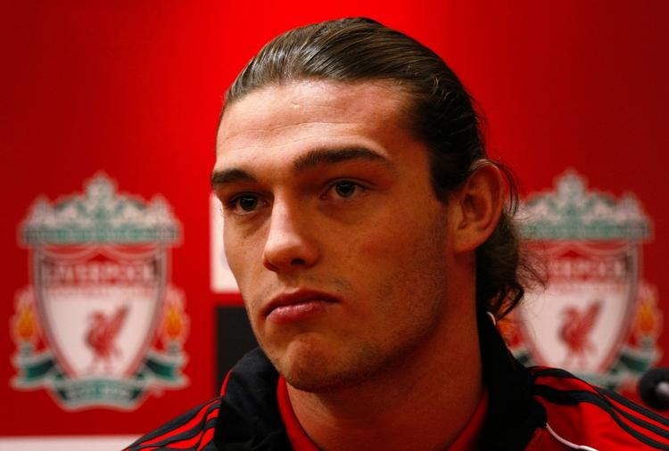 vægtproblemer. Andy Carroll ved præsentationen som nyslået Liverpool-spiller 3. februar. 