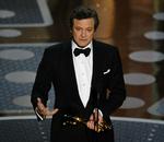 Kongetale. Colin Firth stammede ikke, da han takkede for prisen som bedste mandlige skuespiller ved Oscarfesten. 
