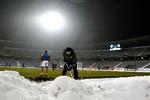 koldt. Tilskuertallene er på det seneste gået den forkerte vej for Superligaen, der også er blevet drillet af sne. Arkivfoto: Ernst van Norde/Polfoto