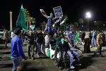 DEMONSTRATIONER. Kun libyere, der støtter Moamar Gaddafi, får lov at demonstrerer i Libyens hovedstad Tripoli. 