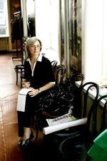 Myrdet prisvinder. Her er den russiske journalist Anna Politkovskaja i København i 2005 for at modtage Fredsfondens pris for sin indsats for at gøre krigen i Tjetjenien synlig for omverdenen. Året efter blev hun likvideret. 