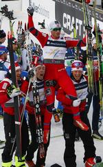 spurtkongen. Ingen kunne følge Petter Northug til sidst, og så vandt Norge endnu en VM-guldmedalje. 
