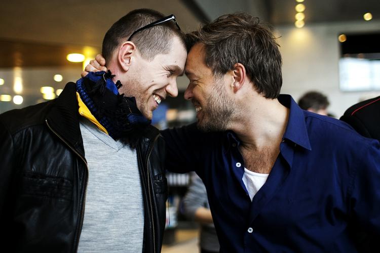Vindere. Politikens fotografer Martin Lehmann og Peter Hove Olesen vandt priserne i kategorierne årets pressefoto og årets pressefotograf ved dagens prisuddeling. 
