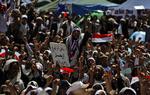 Menneskehav. Dagens demonstration mod Yemens præsident Ali Abdullah Saleh, hvor demonstranterne krævede, at han træk sig fra sit embede. 