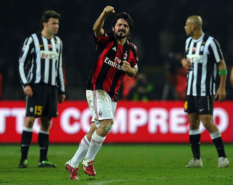 sejrsmål. Milans sejrsmål blev scoret af Gennaro Gattuso. 