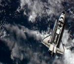 Svanesang. Billedet fra rumfærgen Discoverys sidste flyvetur er taget fra en NASA-video. 