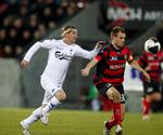 duel. Kristian Bak Nielsen var et skridt foran Cesar Santin i Herning. 