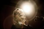 De Radikales partiformand Magrethe Vestager på talerstolen til partiets landsmøde i september 2010. 