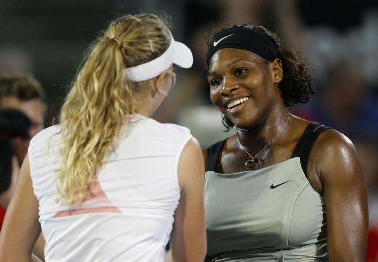 Venskab. Wozniacki og Serena Williams har kun spillet mod hinanden to gange på WTA Touren. Begge gange i 2009, hvor amerikaneren var stærkest. 