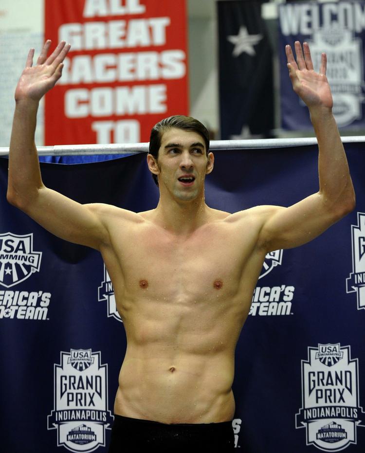 hurtigtsvømmende. Efter tre uger i højdetræningslejr var Michael Phelps tilbage på et højt niveau i Indianapolis. 