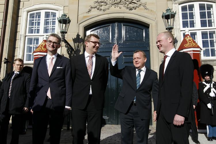 Præsentation. Der var ingen kvinder at se, da statsministeren præsenterede sin rokade. 