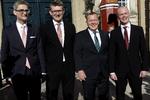 Forfremmelser. Lars Løkke Rasmussen præsenterede i dag sine nye ministre på Amalienborg Slotsplads. 