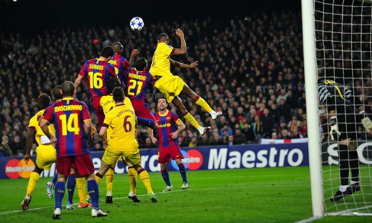 selvmål. FC Barcelonas Sergio Busquets header bolden i eget net, hvilket var den eneste gang i kampen, bolden havde retning mod hjemmeholdets mål. Arsenal havde heller ingen skudforsøg forbi mål. 