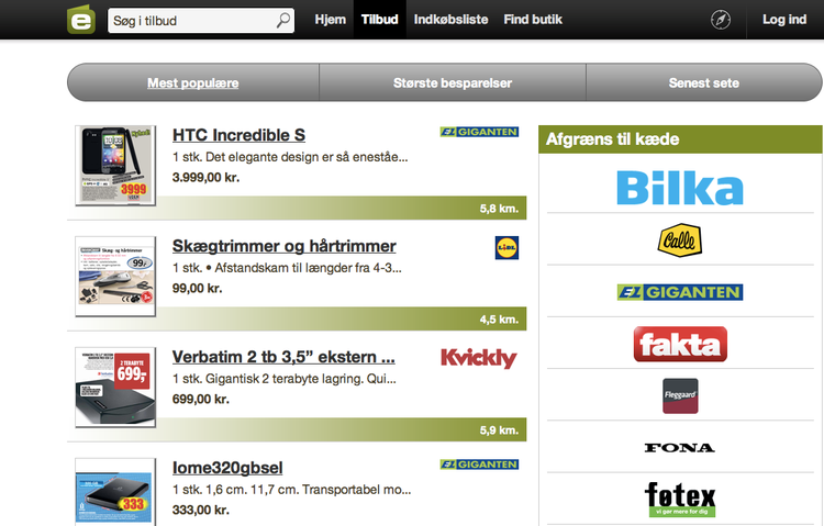 Først var eTilbudsavis kun tilgængelig for smartphones som Android og iPhone, men nu er browserudgaven klar. 