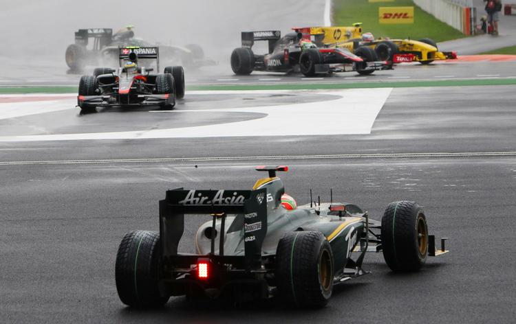 Glidebane. Grandprixet i Sydkorea i 2010 udviklede sig til noget at et kaos. 