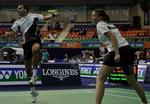 Joachim Fischer og Christinna Pedersen tabte finalen ved Japan Open efter en tæt og spændende kamp mod et useedet thailandsk par. Arkiv 