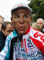 etapevinder. Da et par udbrydere blev indhentet vandt Philippe Gilbert dagens etape i Tirreno-Adriatico. 