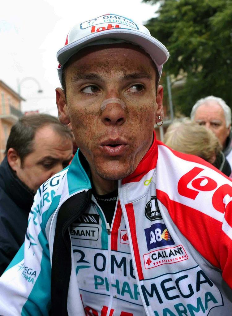 etapevinder. Da et par udbrydere blev indhentet vandt Philippe Gilbert dagens etape i Tirreno-Adriatico. 