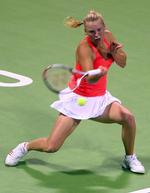 aggressivt. Caroline Wozniacki skal bestemme duellerne mod Maria Jose Martinez Sanchez, hvis danskeren skal vinde mod spanieren. 
