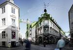 Futurisme. Ny hjemmeside inddrager borgerne i en utopisk brainstorm over fremtidens København. Her ses et udkast til ideen om Hovedbørnegården, der forbinder børnepasning og transport. Illustrationer: KæreKBH.com 