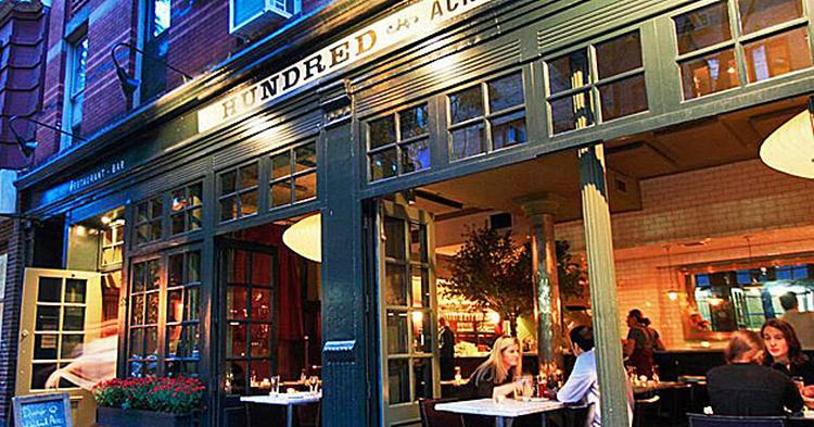 Spis lokalt og miljøbevidst på Hundred Acres i SoHo. 