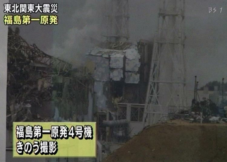 ØDELÆGGELSER. Skaderne på reaktor 4 er omfattende, viser optagelserne fra Fukushima-værket. 
