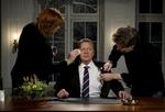 Forberedelse. Statsministeren da han gjorde sig klar til sin nytårstale, hvor han sagde, at »langt de fleste på efterløn er hverken mere eller mindre syge end deres jævnaldrende på arbejdsmarkedet«. 