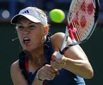 Videre. Caroline Wozniacki har spillet sig videre til semifinalen i tennisturneringen i Indian Wells. 