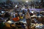 Husly. 53 personer blev reddet fra et plejehjem under tsunamien. Nu har de fået herberg i en gymnastiksal i Kesennuma i det nordøstlige Japan. Cirka 380.000 japanere er blevet hjemløse efter jordskælvet og tsunamien. 