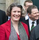 Arbejdsglæde. Smilet var stort, da Gille Lillelund Bech (V) blev udpeget til forsvarsminister. 