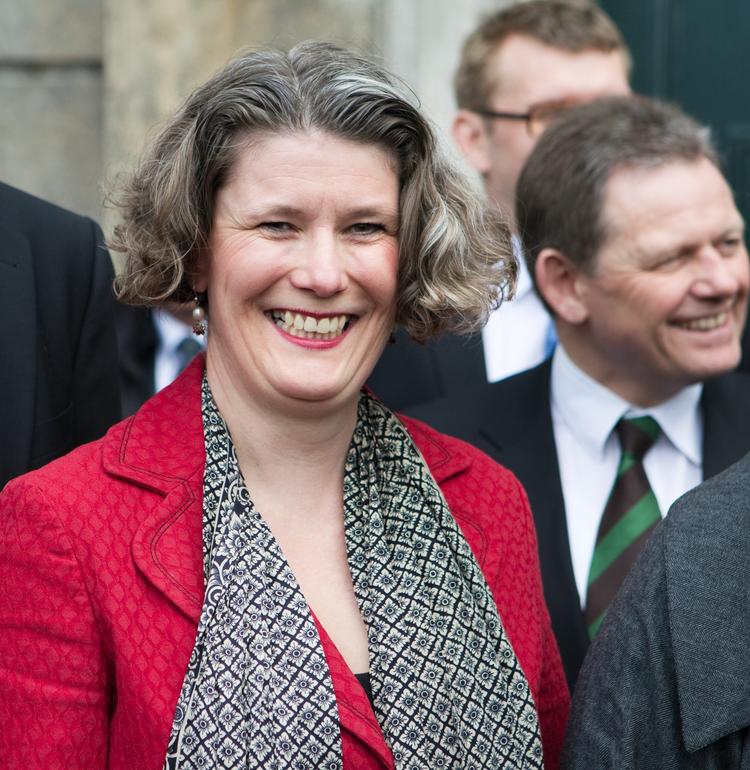 Arbejdsglæde. Smilet var stort, da Gille Lillelund Bech (V) blev udpeget til forsvarsminister. 